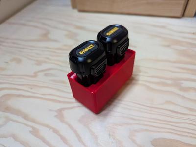 Dewalt 7.2V battery holder - gridfinity   