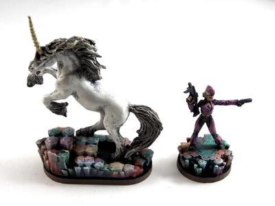 Magic Crystal 28mm Scale Miniature Bases