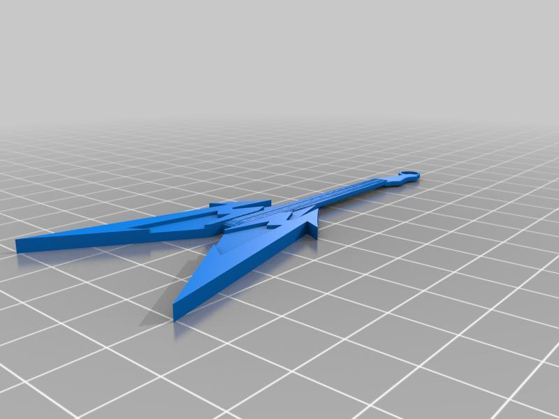 James Hetfield Flying M Guitar Keychain