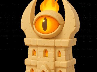 Barad-Cute – Stylized Dark Tower of Sauron