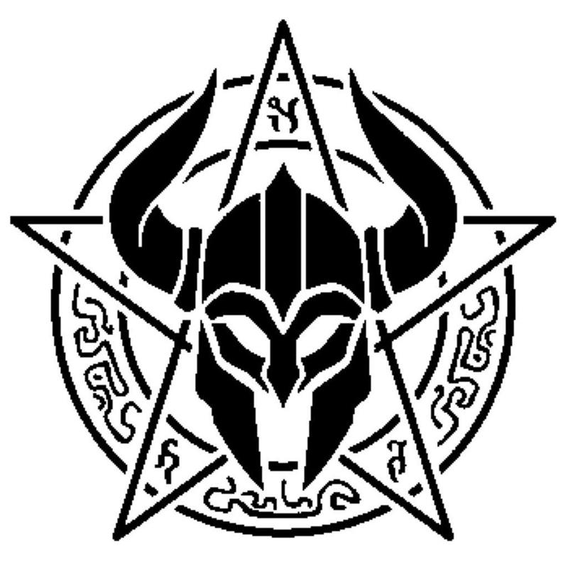 Viking Helmet stencil