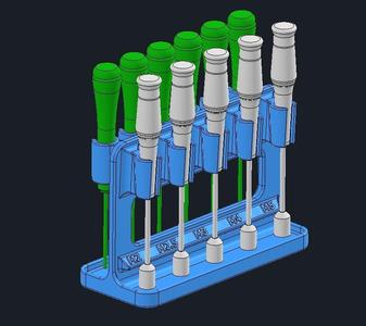 Hex Nut and Hex Driver Stand