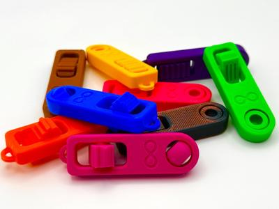 Flip & Spin Fidget Keychain - Print in Place