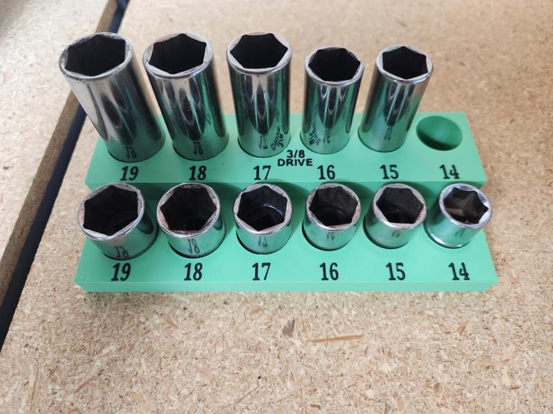 14MM to 19MM Socket Organizer 3/8 Drive
