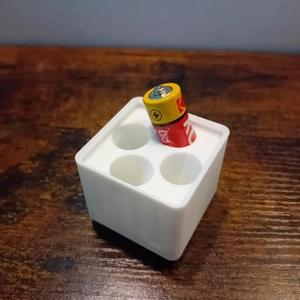 gridfinity spiral AA battery holder   