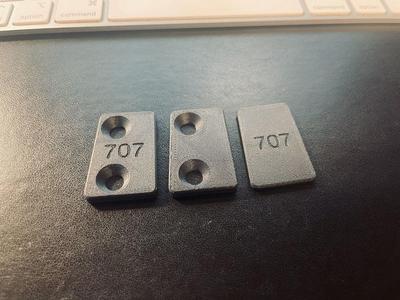 Carbonda 707 front derailleur cover