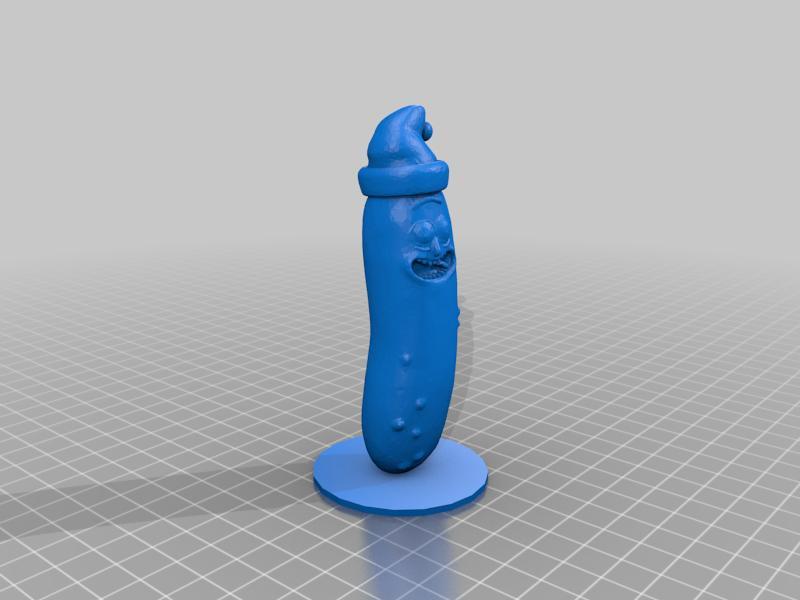 Pickle Rick on the stand (for PLA)