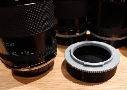 Tamron Adaptall lens rear cap with minimal support