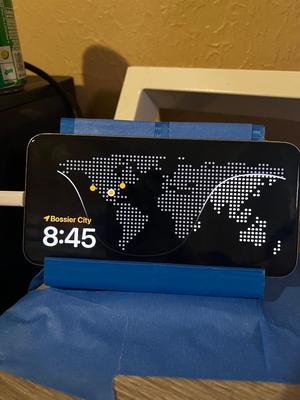 Phone holder for standby and for tablet. 