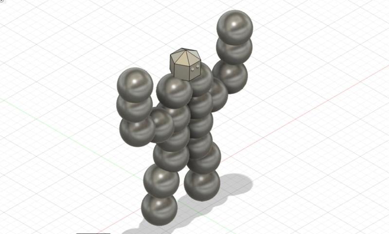 Human made out of balls