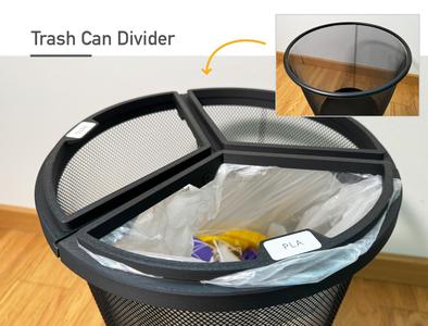 Round Trash Can Divider