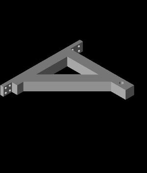 Wall bracket for 8mm bar