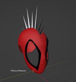 Spider Punk Face Shell Across the Spider-verse