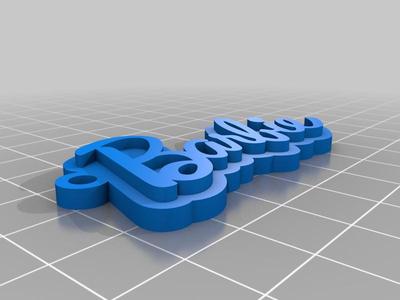 Llavero Barbie logo mod 2