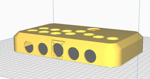 Hitbox with hole for neutrik usb