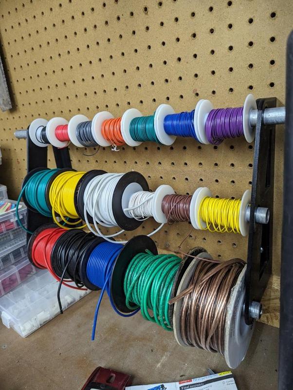 Wall Mount Wire Spool Rack