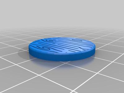 Miniature Base Wood 25mm