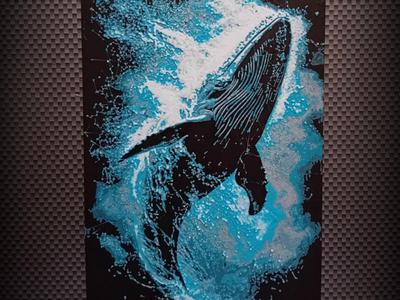Whale on  water Hueforge