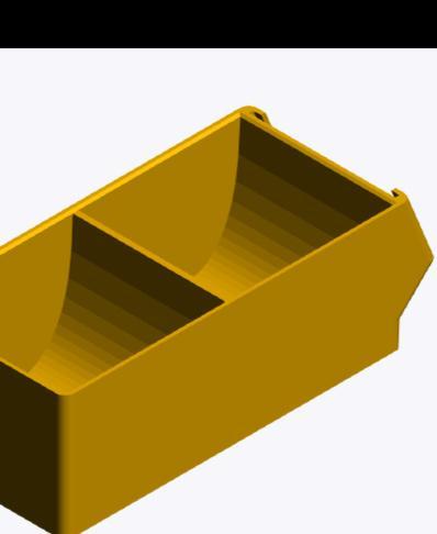 Screwfinity Drawer Medium Scoop Drawer - Dual Chamber