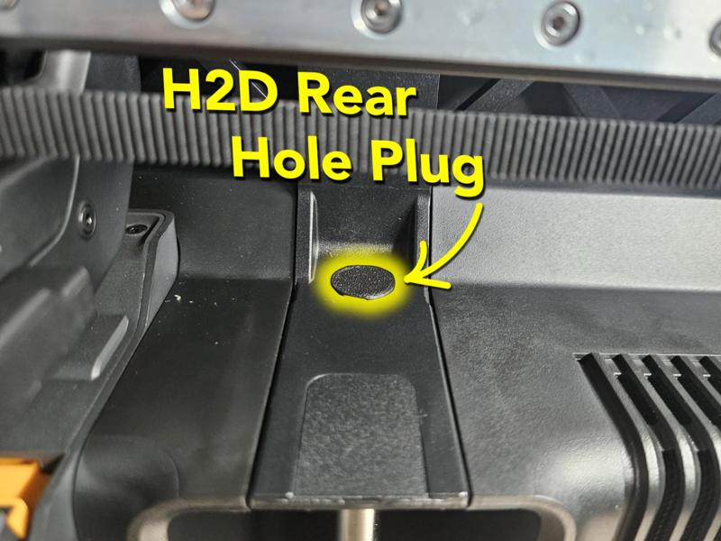 H2D Rear Hole Plug / Cover