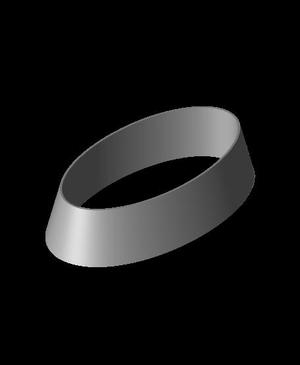 Oval shape clay cutter (3cm X 1.5cm).stl