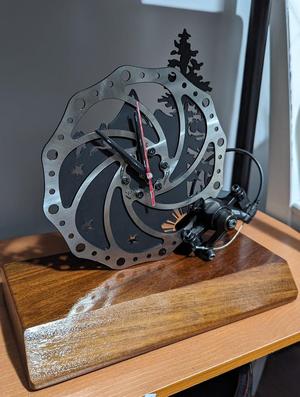 Bike Rotor Clock