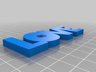 Fridge Magnet "LOVE" for PEO Plates opimized