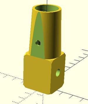 Bimini adapter for rubberboat