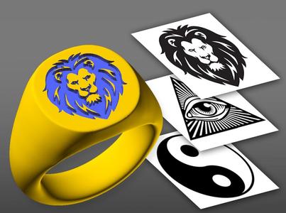Customizable Signet Ring (OpenSCAD)