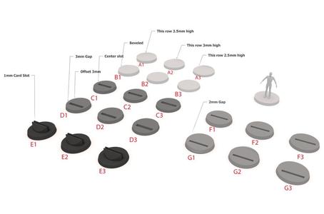 D&D bases miniature bases Open Forge slot bases V1