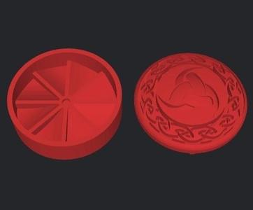 GRINDER GRINDER GRINDER GRINDER GRINDER GRINDER GRINDER GRINDER CELTIC 2023 66X66X66X33MM GRINDER WEED GRINDER WEED GRINDER PRINT WITHOUT HOLDERS CUT AND KEYED