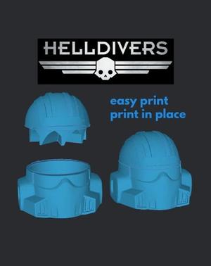 WEED CHOPPER GRINDER HELLDIVERS 70X80X80 MM PRINT-IN-PLACE EASY PRINT FDM SLA