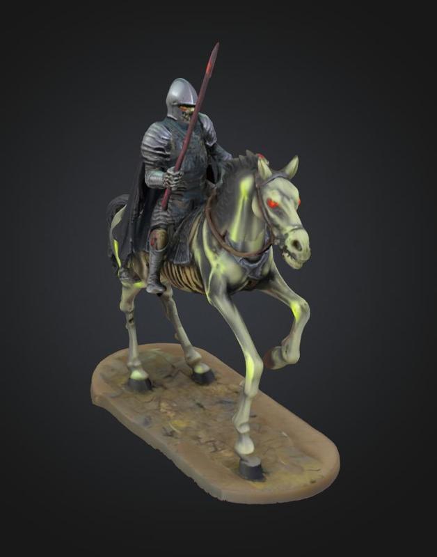 undead warrior horse rider game rpg