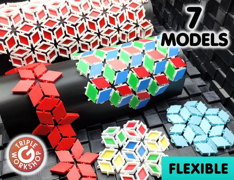 Flexible Diamond Mosaic Fabric ⬖ 7 Models