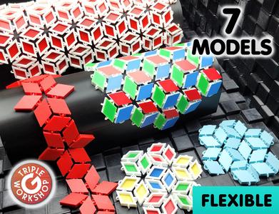 Flexible Diamond Mosaic Fabric ⬖ 7 Models