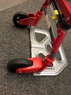 milwaukee caster dolly cart