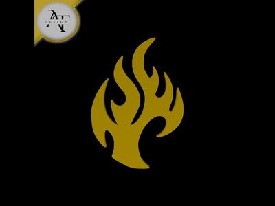 Simple Flame Symbol - 2D Art