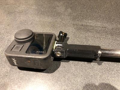 GoPro Max 360 anti tilt for 12mm carbon tube