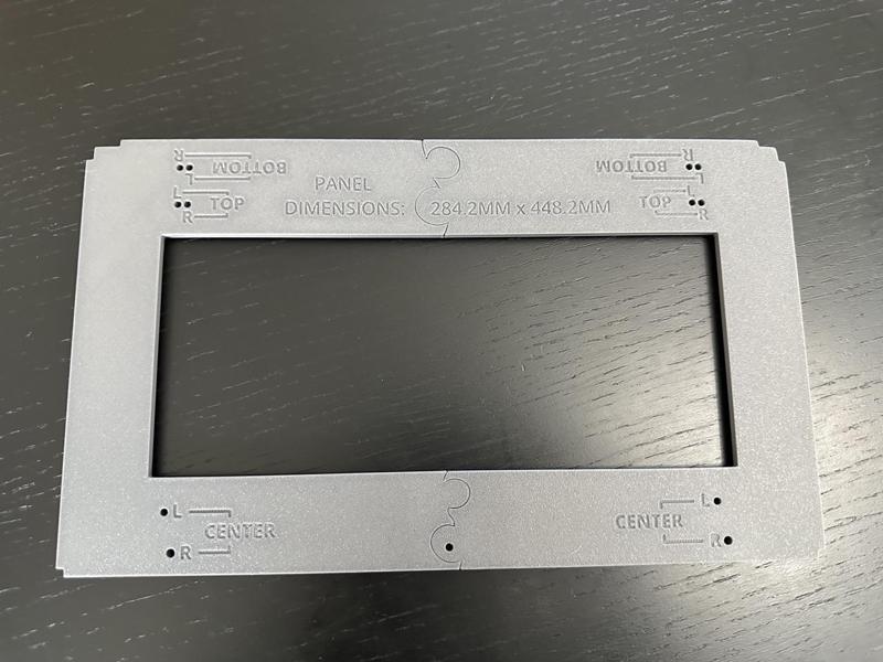 Bambu P1P minimal enclosure side panel drill template