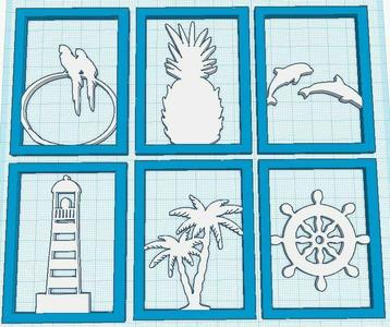 Holiday Lantern - Tropical Panel Set