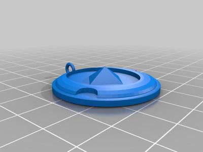 sanctuary stone pendant - blue fire