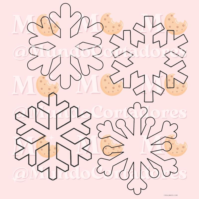 SNOWFLAKE CUTTERS X4 WINTER - CUTTER COOKIES