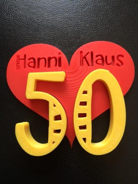 Goldene Hochzeit Geschenk - Gift for golden wedding - SCAD