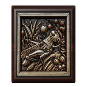 Grasshopper animal wall art relief wall decor