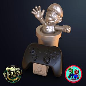 MARIO SWITCH CONTROLLER HOLDER - 1 & 2 CONTROLLERS - MARIO BROS - ETERNAL