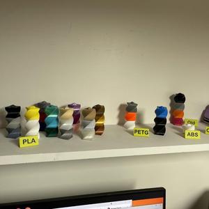 Simple Display Cards for Filament Samples
