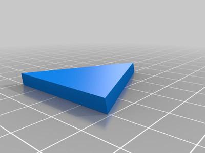 Triangle insert to bring this awesome button up to 2020