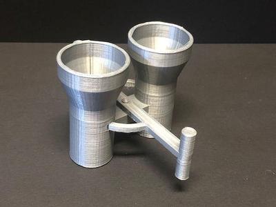 Marble Run Compatible Dual Vertical Starting Gate