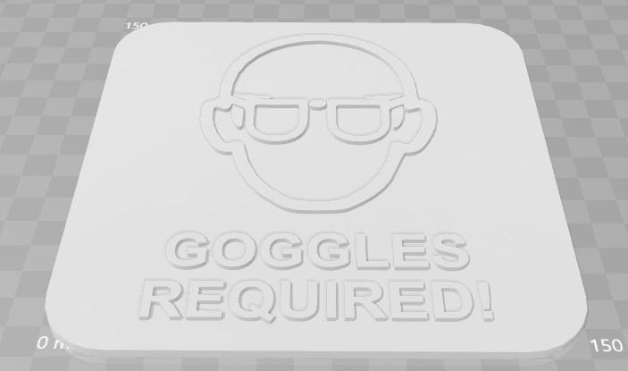 Goggles Required Signage