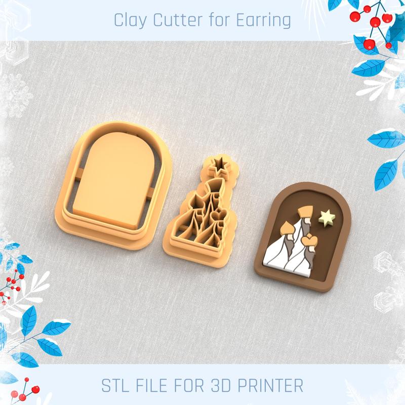 Three Wise Men CHRISTMAS POLYMER CLAY CUTTER